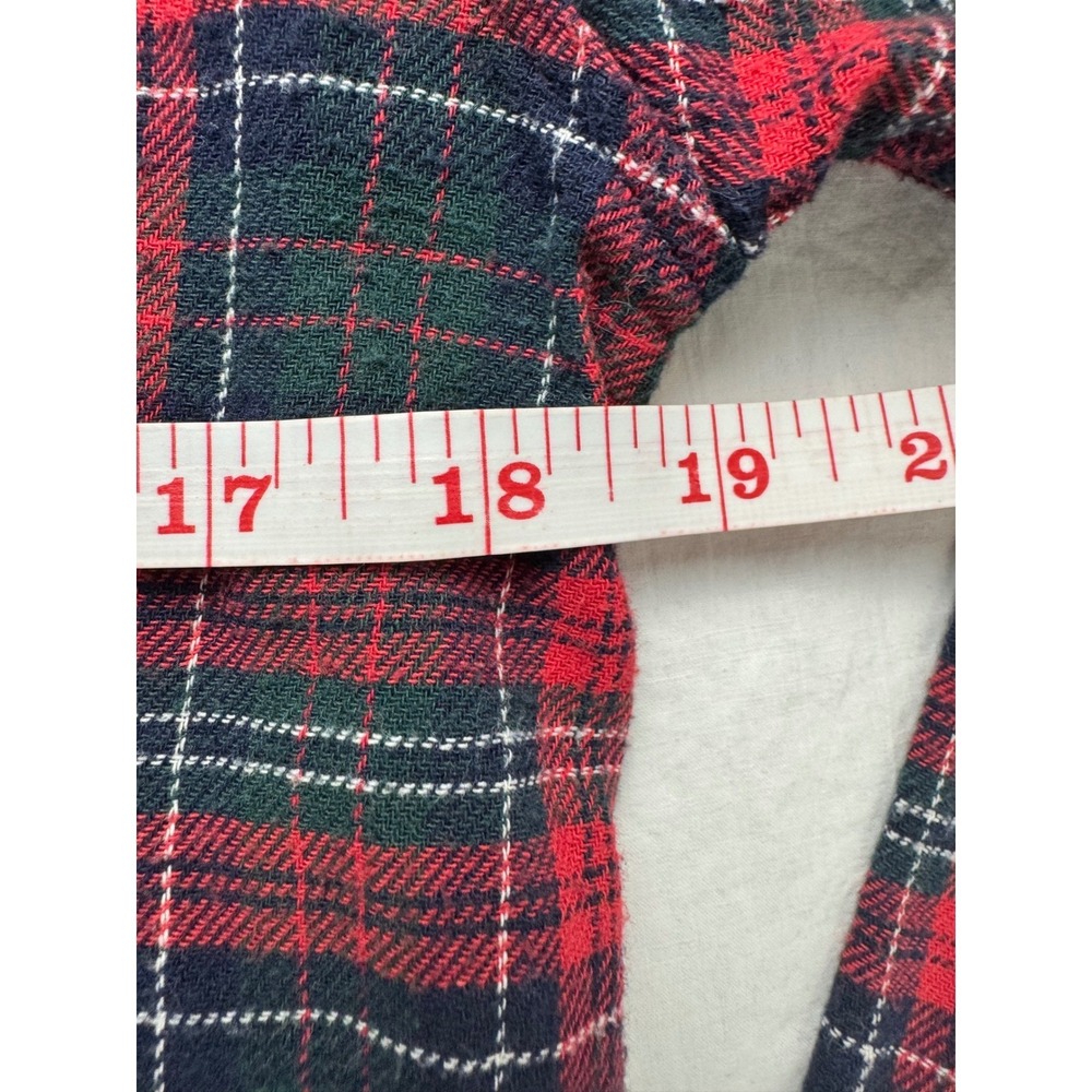 Lauren Ralph Lauren Plaid Pajama Set Women Small Red Green Classic Sleepwear PJ - Picture 9 of 16